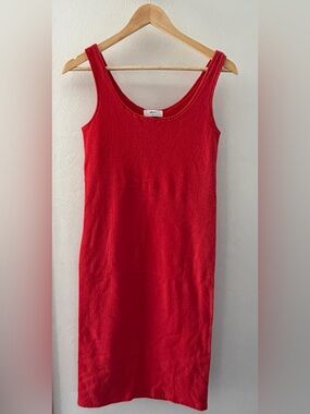 Mikoh Red Scoop Neck Midi Dress - Women